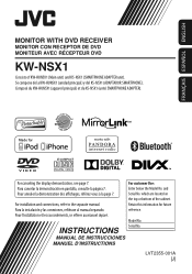 JVC KW-NSX1 Operating Instructions