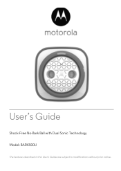 Motorola BARK500U User Guide