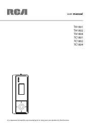 RCA TH1802 User Manual - TH1802