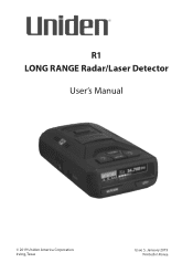 Uniden A1-R1 English Owner Manual