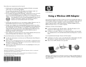 HP zd7005QV Compaq and HP Notebook Series - Using a Wireless LAN Adapter