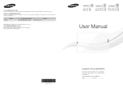 Samsung UN22D5003BF User Manual Ver.1.0 (English, Spanish)