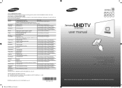 Samsung UN65HU8500F Quick Guide Ver.1.0 (English, Spanish)