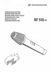 Sennheiser BF 516 FE Instructions for Use