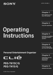 Sony PEG T615C S Operating Instructions  (primary manual)