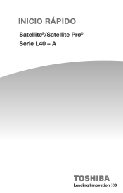 Toshiba Satellite L40D-A4164WM Quick Start Guide for Satellite L40-A Series (Spanish) (Español)