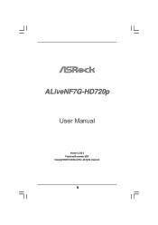 ASRock ALiveNF7G-HD720p R2.0 User Manual