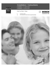Bosch HDS7152U Installation Instructions