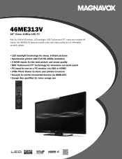 Magnavox 46ME313V Leaflet - English