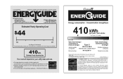 Maytag M1TXEGMYQ Energy Guide
