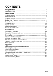 Optoma W311 User Manual