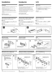 Sony CDX-4180 Instalation Manual