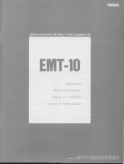 Yamaha EMT-10 Owner's Manual (image)