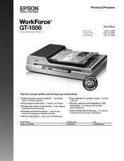 Epson WorkForce GT-1500 Product Brochure