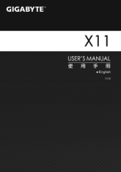 Gigabyte X11 Manual