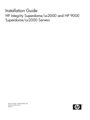 HP Superdome SX2000 Installation Guide, Sixth Edition - HP Integrity Superdome/sx2000 and HP9000/sx2000 Servers