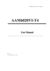 Asus AAM6020VI-T4 AAM6020VI-T4 user's manual