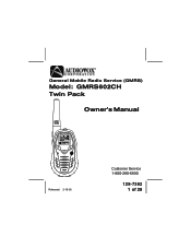 Audiovox GMRS602CH User Manual