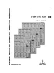Behringer UB2222FX-PRO User Manual