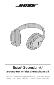 Bose SoundLink Around-ear Wireless II Owner's guide
