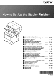 Brother International HL-L6300DW Stapler Finisher Installation Guide