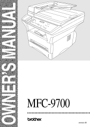 Brother International MFC-9700 Users Manual - English
