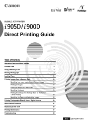 Canon 900D i900D Direct Printing Guide