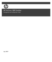 HP 1800 24G Configuration Guide