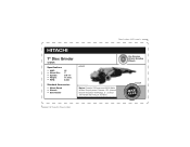 Hitachi 937913Z Specifications