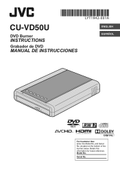 JVC CUVD50 Instructions