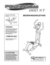 ProForm 660 Xt German Manual