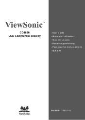 ViewSonic CD4636 CD4636 User Guide (English)