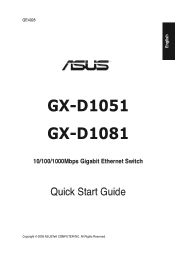 Asus GX-D1081 Quick Start Guide