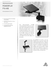 Behringer P16-MB Product Information Document