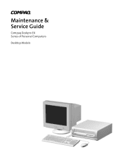 Compaq 215999-002 Deskpro EX Series of Personal Computers Maintenance&Service Guide