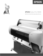 Epson Stylus Pro 10600 - UltraChrome Ink Product Brochure