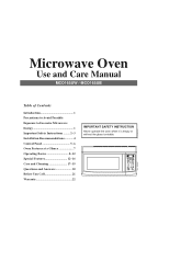 Magic Chef MCO165UB User Manual