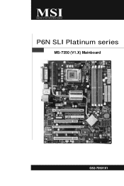 MSI P6N SLI PLATINUM User Guide