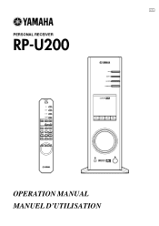 Yamaha RP-U200 Owner's Manual