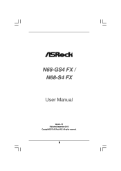 ASRock N68-GS4 FX User Manual