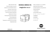 Konica Minolta magicolor 8650DN magicolor 8650 Safety Information Guide