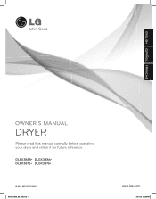 LG DLEX3875W Owner's Manual