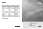 Samsung UN46B8000XFXZA User Manual (ENGLISH)