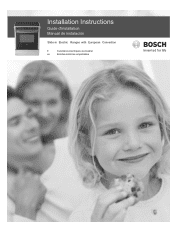 Bosch HEI7032U Installation Instructions