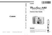 Canon POWERSHOT A80 PowerShot A80 Camera User Guide