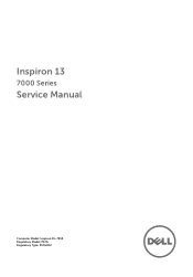 Dell Inspiron 13 7000 2-in-1 Series Inspiron 137000 Series Service Manual