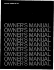 Harman Kardon HK340 Owners Manual