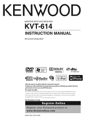 Kenwood KVT-614 Instruction Manual