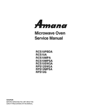 LG RCS10MPA Service Manual