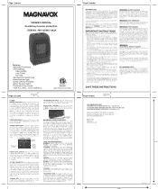 Magnavox MG-QGW15-442A Owners Manual